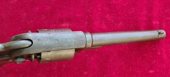 X X X SOLD X X X  American Civil War era percussion revolver. Traces of original finish. Ref 3851